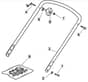 HP454 - 2010-2012 - 299174643/BQ - Mountfield Rotary Mower Lower Handle Diagram