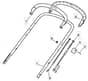 M510 PD - 2009 - 294538023/CAI - Mountfield Rotary Mower Upper Handle Diagram