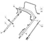 MLF 48 TRHGR - 2009 - 291487038/MFR - Mountfield Rotary Mower Upper Handle Diagram