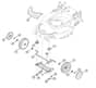 Genuine Stihl RM655.0 V / D - Front axle, cover
