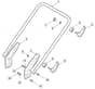 HW510 PD - 2010-2011 - 299536823/M10 - Mountfield Rotary Mower Lower Handle Diagram
