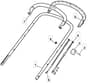 M512 PD - 2010 - 294538033/CAI - Mountfield Rotary Mower Upper Handle Diagram