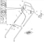 EL 390 - 2009-2011 - 294411663/M08 - Mountfield Rotary Mower Handle Diagram