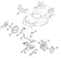 Genuine Stihl RM650.0 V / D - Front axle, cover