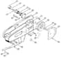 Genuine Stihl TS08 S / F - Cast arm, V-belt