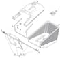HP465 R - 2012-2013 - 299484038/M12 - Mountfield Rotary Mower Grass Bag Diagram