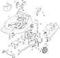 M512 PD 3S BW - 2010 - 292157838/M10 - Mountfield Rotary Mower Deck Diagram