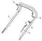 S422 HP - 2010 - 294434038/M10 - Mountfield Rotary Mower Upper Handle Diagram