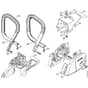 Genuine Stihl 034 / Q - Chain sprocket cover, Handlebar