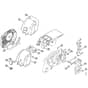 Genuine Stihl 038 / P - Chain tensioner, Carburetor box cover
