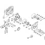 Genuine Stihl 048 AV / H - Oil pump, Clutch
