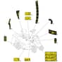 1228HB - 2014 - 2T0220213/MFR - Mountfield Ride On Mower Labels Diagram