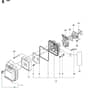 Husqvarna 130 BT - 965102204 - 20070100001-20133299999 Carburetor & Air Filter