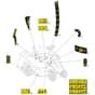 1328H - 2018-2021 - 2T0210483/M18 - Mountfield Ride On Mower Labels Diagram