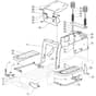 1330M  - 2019 - 2T2000483/M19 - Mountfield Ride On Mower Frame Diagram
