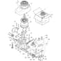 1330M  - 2020-2021 - 2T2000483/M20 - Mountfield Ride On Mower Engine Assy Diagram