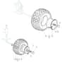 1335M - 2008 - 299954233/BM8 - Mountfield Ride On Mower Wheels Diagram