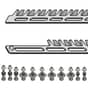 Stihl HS87T Hedgetrimmer Genuine Blades & Fixing Kit (40")