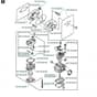 Husqvarna 141 B - 19974000001-20041399999 Carburetor Details