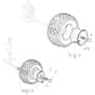 1435H - 2008 - 299954333/M08 - Mountfield Ride On Mower Wheels Diagram