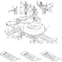 1435H - 2008 - 299964333/BM8 - Mountfield Ride On Mower 92cm Deck Diagram