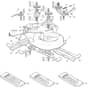 1435H - 2008 - 299964333/M08 - Mountfield Ride On Mower 92cm Deck Diagram