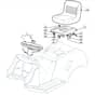 1435H - 2008 - 299964333/M08 - Mountfield Ride On Mower Seat Diagram