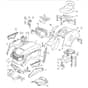 1436H - 2007 - 13-2689-12 - Mountfield Ride On Mower Body Diagram