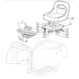 1436H - 2005 - 299961333/MOU - Mountfield Ride On Mower Seat Diagram