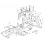 1436H - 2002-2006 - 299961383/MOE - Mountfield Ride On Mower Frame Diagram