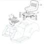 1436H - 2009 - 2T2644483/UM9 - Mountfield Ride On Mower Seat Diagram