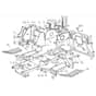 1436M - 2008 - 299954383/BM8 - Mountfield Ride On Mower Chassis Diagram