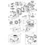 1436M - 2009 - 2T2244483/UM9 - Mountfield Ride On Mower Engine - ST. TRE0701 Diagram