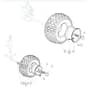 1436M - 2009 - 2T2244483/UM9 - Mountfield Ride On Mower Wheels Diagram