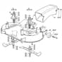 1440H - 2006 - 13-2684-11 - Mountfield Ride On Mower 102cm Deck Diagram