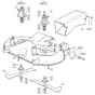 1440H - 2007 - 13-2684-12 - Mountfield Ride On Mower 102cm Deck Diagram