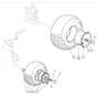 1440H - 2006 - 299931383/MO6 - Mountfield Ride On Mower Wheels Diagram