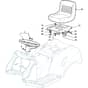 1538H - 2008 - 299968433/M08 - Mountfield Ride On Mower Seat and Steering Wheel Diagram