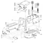 1538H - 2016-2019 - 2T2620483/M16 - Mountfield Ride On Mower Frame Diagram