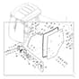 John Deere 1585 - PC12161 - Cab Door - ST786596