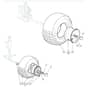 1636H - 2007 - 299964683/ME7 - Mountfield Ride On Mower Wheels Diagram