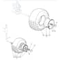 1636M - 2006 - 299951683/MO6 - Mountfield Ride On Mower Wheels Diagram