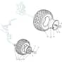 1640M - 2010 - 2T0730483/M10 - Mountfield Ride On Mower Wheels Diagram