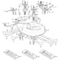 1736H Twin - 2020-2022 - 2T0440483/M20 - Mountfield Ride On Mower 92cm Deck Diagram