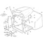 1736H Twin - 2020-2022 - 2T0440483/M20 - Mountfield Ride On Mower Grasscatcher Diagram
