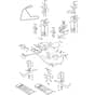 1738H - 2025 - 2T0830483/M25 - Mountfield Ride On Mower Cutting plate Diagram