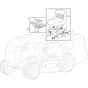 1740H Twin - 2020-2022 - 2T1740483/M20 - Mountfield Ride On Mower Seat and Steering Wheel Diagram