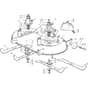 1840H - 2010 - 2T5662483/UM9 - Mountfield Ride On Mower Cutting Plate Diagram