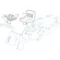 1840M - 2006 - 13-2680-11 - Mountfield Ride On Mower Seat and Steering Wheel Diagram