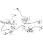 1840M - 2004-2006 - 299911883/MO6 - Mountfield Ride On Mower Brake and Gearbox Controls Diagram